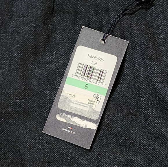 Tommy Hilfiger Westport Ankle Pants Size 8 Slim Leg High Waist Navy Blue - Picture 8 of 10